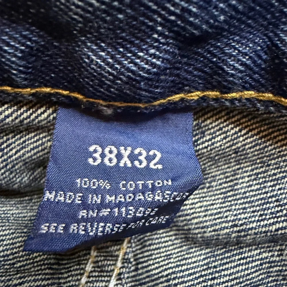 3 pr RK Brand Mens Blue Jeans 38x32 Straight Leg 100% Cotton Denim Work Pants